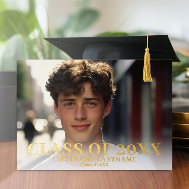 Photo Announcement and Graduation Party Invitation (Graduation Party Invitation with Multiple Photos)