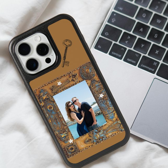 Photo Antique Skeleton Key iPhone 16 Pro Case (Zazzle Photo Antique Skeleton Key iPhone 16 Pro Case Cover)