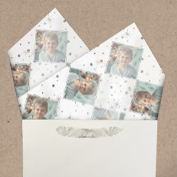 Photo Any Color-Matching Snow &amp; Stars Tissue Paper