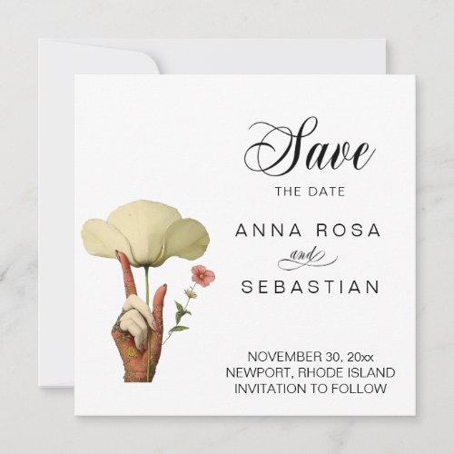 *~* Photo AR6 X  Elegant Vintage Save the date Invitation