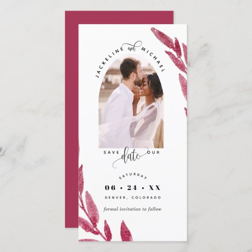 Photo Arch Berry Wedding Save The Date Bookmark