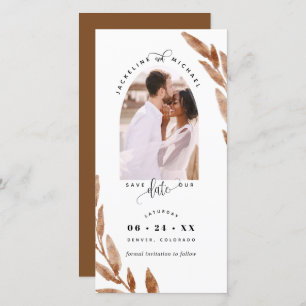 Photo Arch, Copper Wedding Save the Date Bookmark