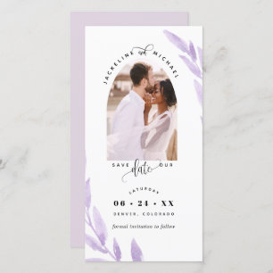 Photo Arch, Mauve Wedding Save The Date Bookmark