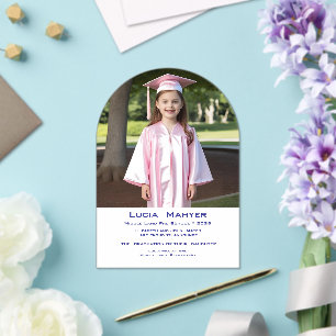 photo - arch - pre-school Graduation Acrylic Invitations