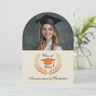 Photo Arch School College Graduation Announcements