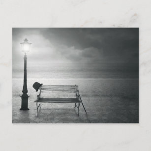 Photo art black & white art deco, vintage, memory postcard