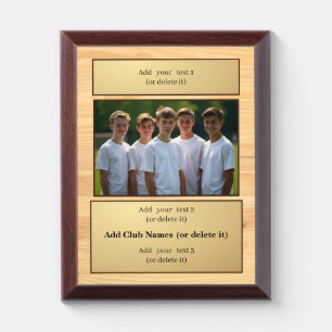 Photo Awards & Trophy personalized Text & Picture