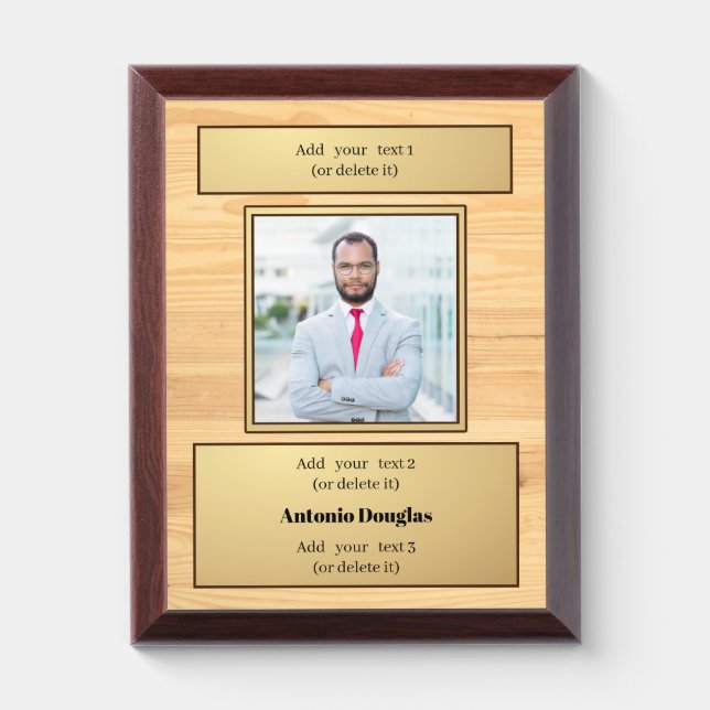 Photo Awards & Trophy personalized Text & Picture (Vertical)