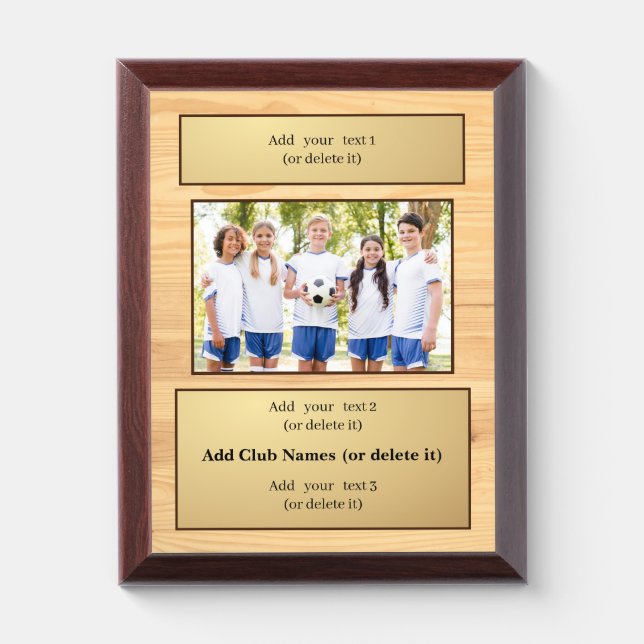 Photo Awards & Trophy personalized Text & Picture (Vertical)