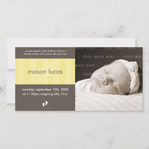 PHOTO BABY ANNOUNCEMENT :: happy feet 6L