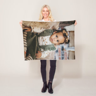 Photo baby fleece blanket
