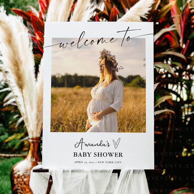 Photo Baby Shower Sign Welcome Sign Foam Board (Creator Uploaded)