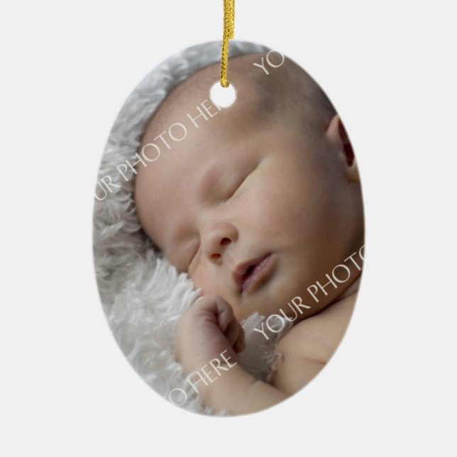 Photo Baby's 1st Christmas Ornament (Front)