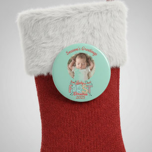 Photo BABY'S First Christmas Personalize Magnet
