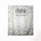 Photo Backdrop 30th Birthday Silver Glitter Lights