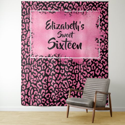 Photo Backdrop Birthday Party Leopard Tapestry