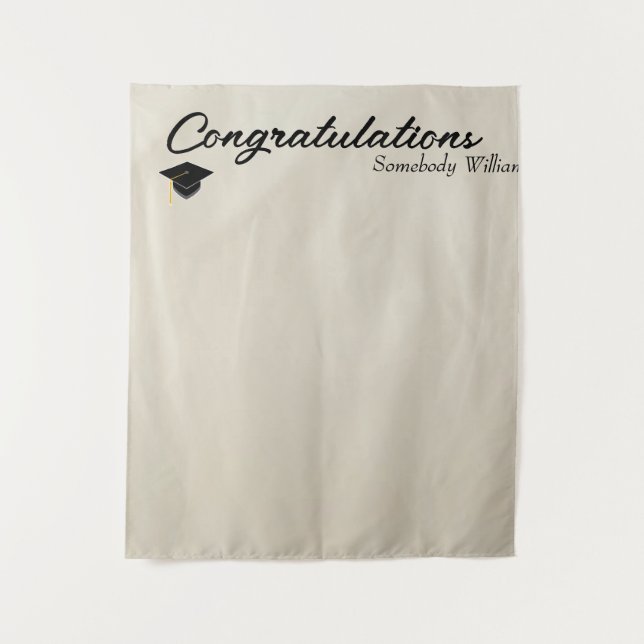 Photo Backdrop for Grad party Faux Drapery (Front)