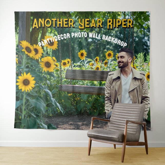 Photo - Backdrop Sunflower Party Decor  (In Situ (Horizontal))