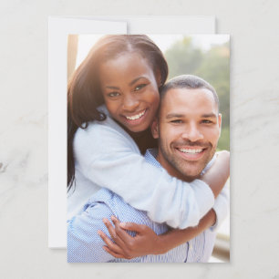 Photo Backing Card For Vellum Overlay Invitation