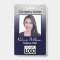 Photo Badge - Navy Blue with Faux Glitter