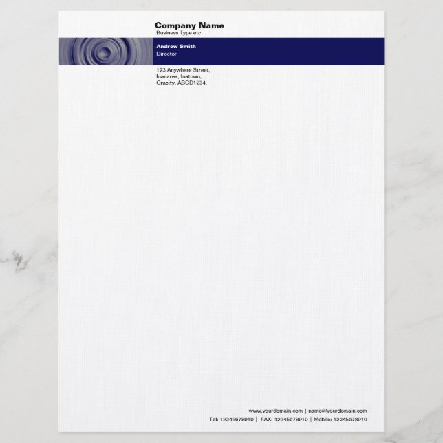 Photo Band - Abstract Wheel Letterhead (Front)
