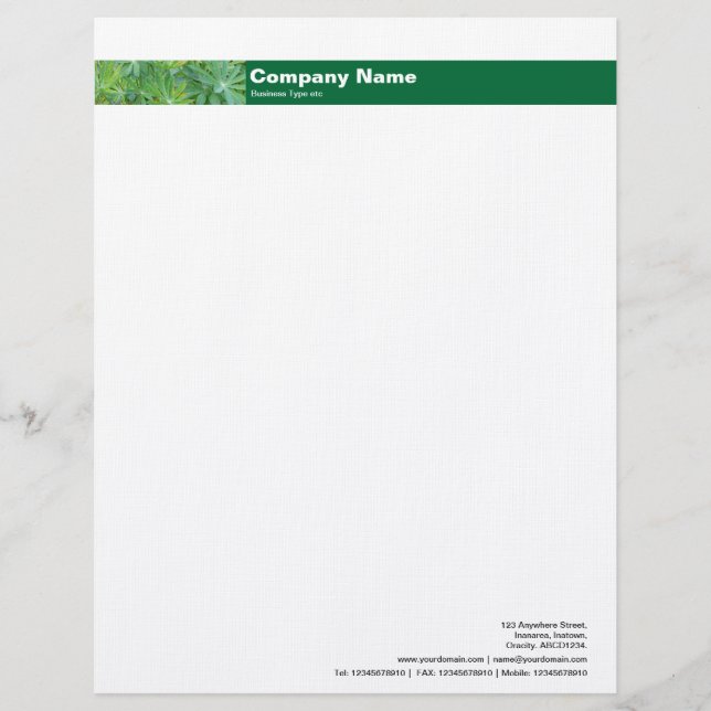 Photo Band v2 - Leaves Letterhead (Front)