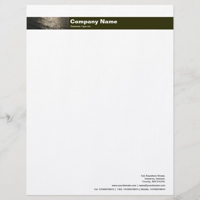Photo Band v2 - Sun on Water Letterhead (Front)