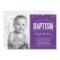 PHOTO BAPTISM cute gold glitter confetti purple