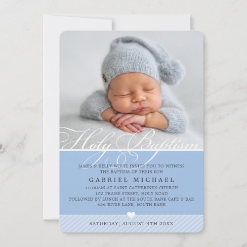 PHOTO BAPTISM INVITE :: lovely type 5