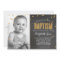 PHOTO BAPTISM gold glitter confetti chalkboard