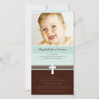PHOTO BAPTISM INVITATIONS :: pure 3