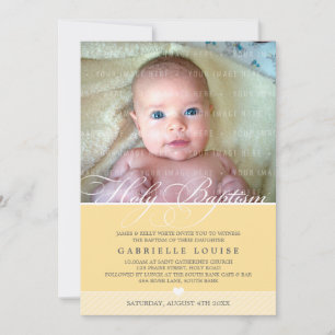 PHOTO BAPTISM INVITE :: lovely type 2
