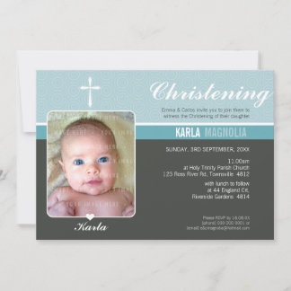PHOTO BAPTISM INVITE :: peace 5 L