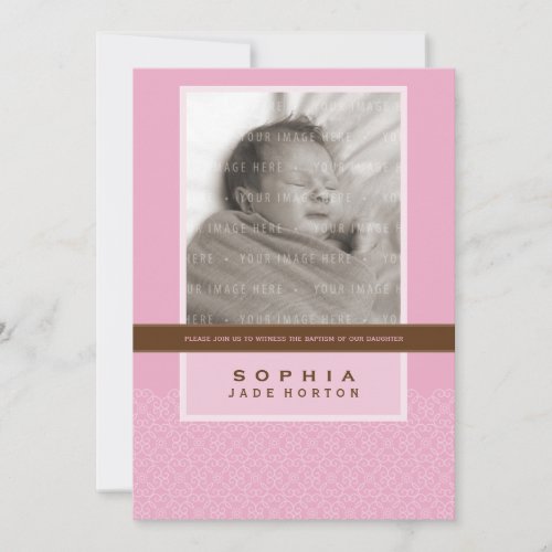 PHOTO BAPTISM INVITE :: sweetly said 2P