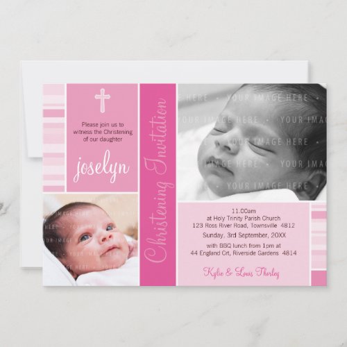 PHOTO CHRISTENING INVITES :: essence 7L