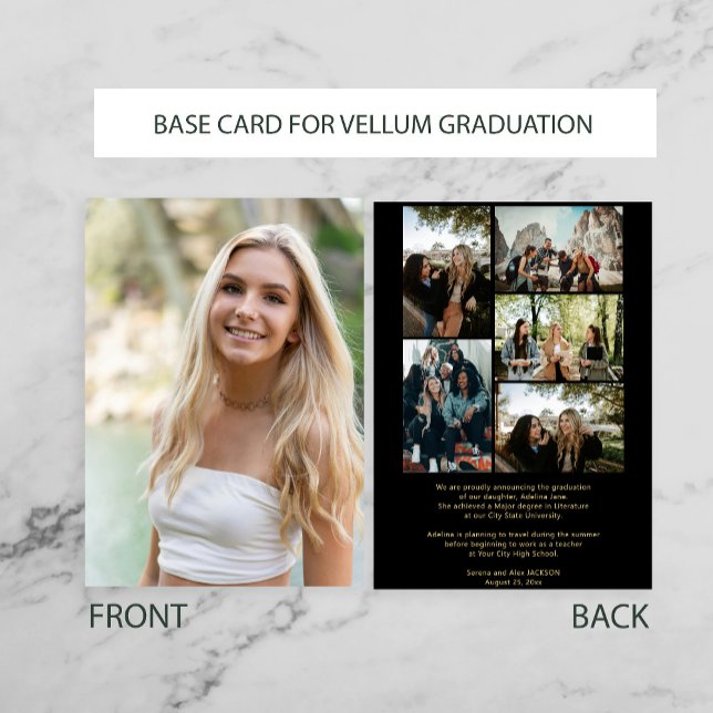 Photo BASE for vellum overlay graduation Announcement (Creator Uploaded)