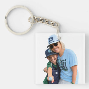 Photo Baseball Grandma Keychain