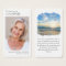 Photo Beach Memorial Prayer Card