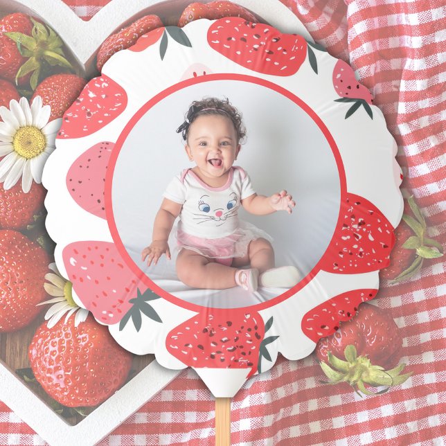 Photo Berry First Strawberry Birthday Party Balloon (Creator Uploaded)