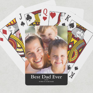 Photo Best Dad Poker Cards