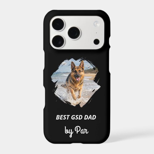 Photo best German Shepherd dog dad by par black iPhone 17 Pro Case