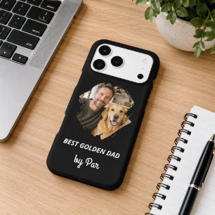 Photo best Golden dog dad by par black iPhone 17 Pro Max Case