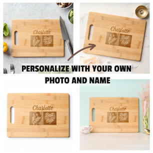Photo Best Mom Ever Mother's Engraved Cutting Board