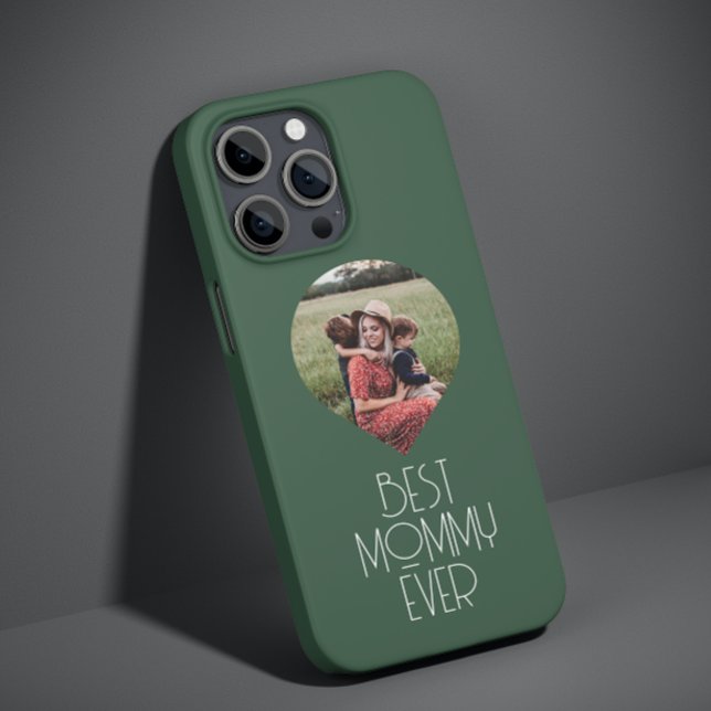 Photo Best Mommy Ever Modern Script Mom Case-Mate iPhone Case (Creator Uploaded)