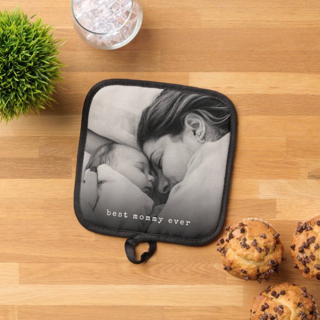 Photo Best Mommy Ever |  Pot Holder (Top Down)