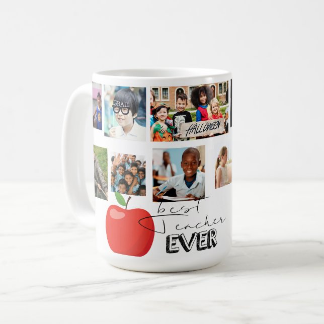 Photo Best Teacher Coffee Mug (Front Left)
