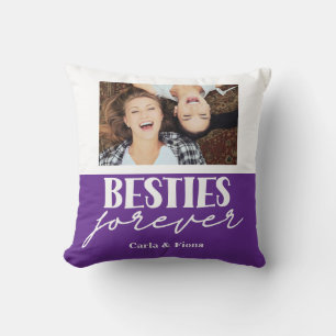 Photo Besties Best Friends Gift Throw Pillow