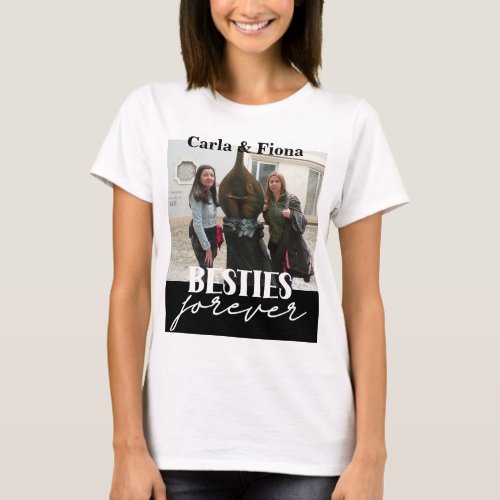 Photo Besties Best Friends T_Shirt