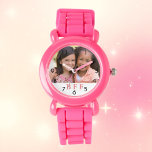 Photo BFF best friends forever girl pink Watch<br><div class="desc">Personalize and add your own photo of your best friend.  A white frame with pink text,  BFF.  Best Friends Forever.  A birthday or Christmas gift for your best friend.</div>