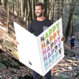Photo Big 30th Birthday Card
